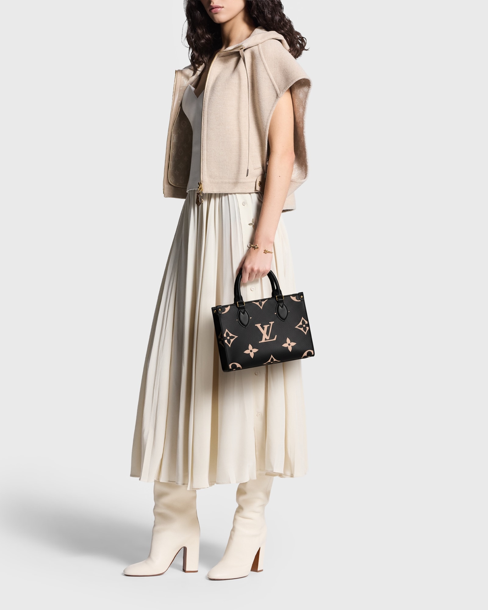 Onthego PM Bicolor Monogram Empreinte Leather - Women - Handbags